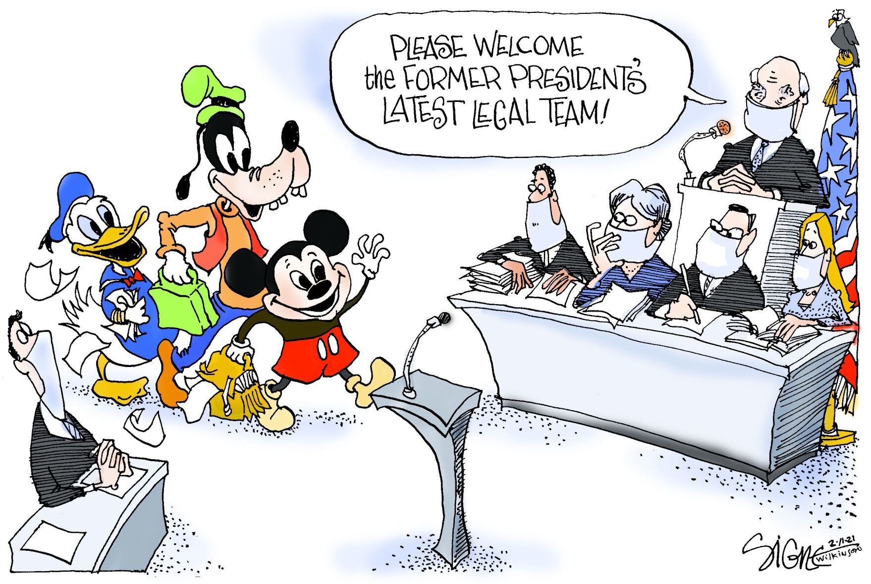 Signe Wilkinson cartoon